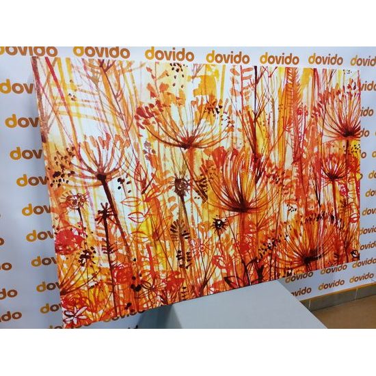 Obraz umelecká abstrakcia púpav