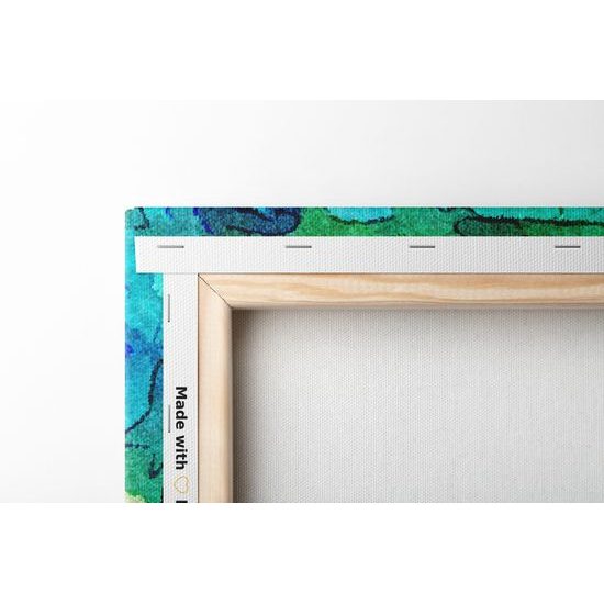 Obraz abstrakcia odtieňov modrej