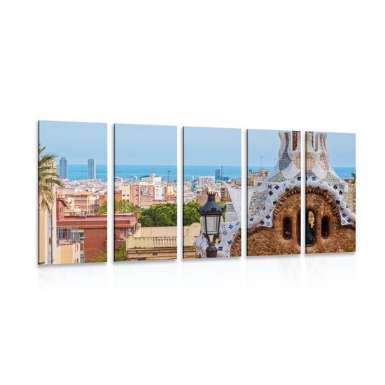 5-dielny obraz okúzľujúca Barcelóna