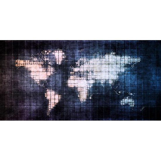 Obraz futuristická mapa sveta