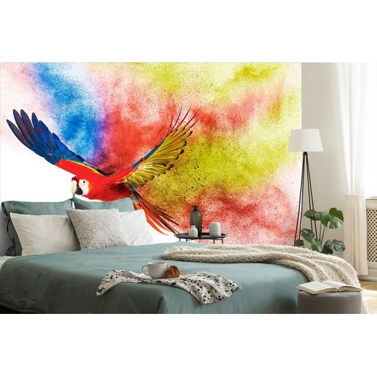 Tapeta pestrofarebný letiaci papagáj