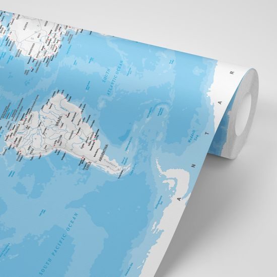 Samolepiaca tapeta mapa štátov