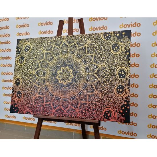 Obraz nádherná Mandala v zlatej farbe