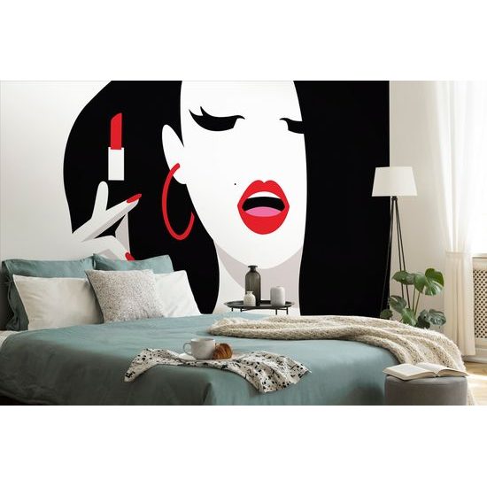 Tapeta červené pery