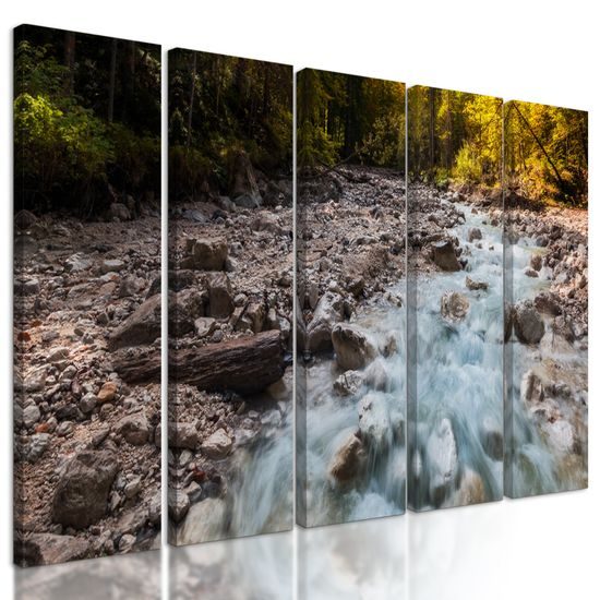 5-dielny obraz rozprávkový horský potôčik