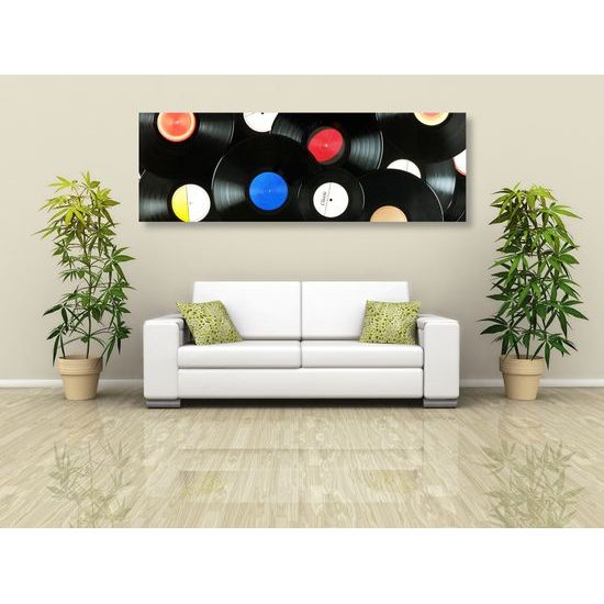 Obraz nostalgické vinylové platne