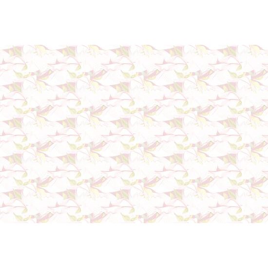 Tapeta zaujímavé listy v bielom prevedení