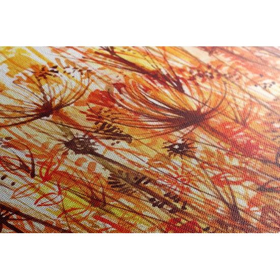 Obraz umelecká abstrakcia púpav