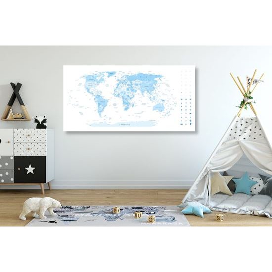 Obraz precízna mapa sveta