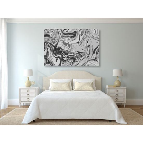 Obraz zaujimavá čiernobiela umelecká abstrakcia