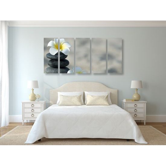 5-dielny obraz kamene v rovnováhe