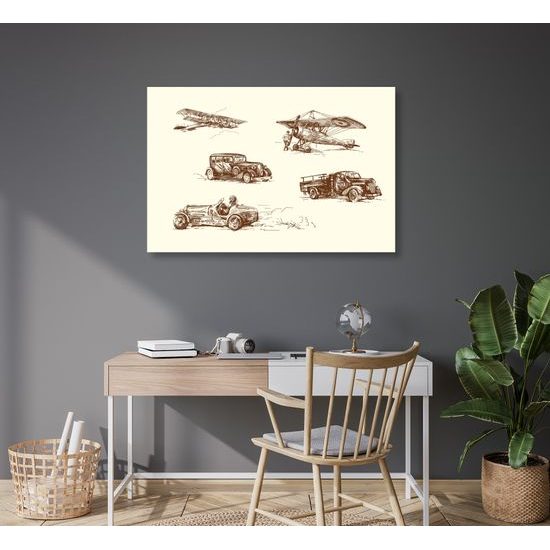 Obraz historické dopravné prostriedky