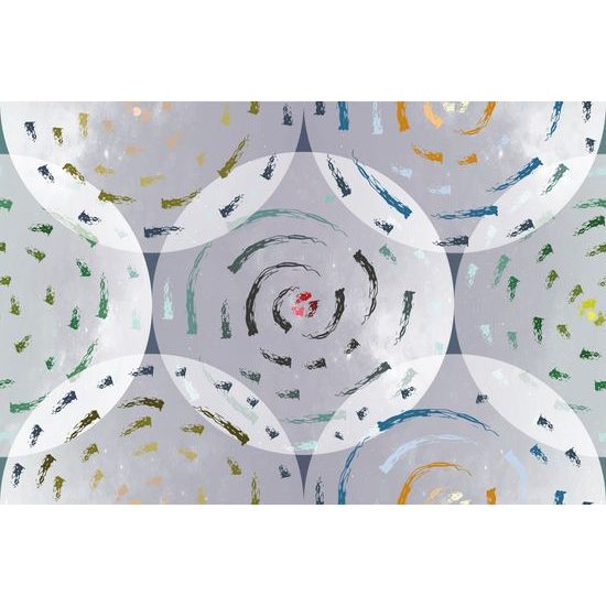 Samolepiaca tapeta množstvo farebných abstraktných vírov