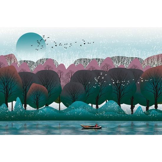 Samolepiaca tapeta džungľa v modernom prevedení