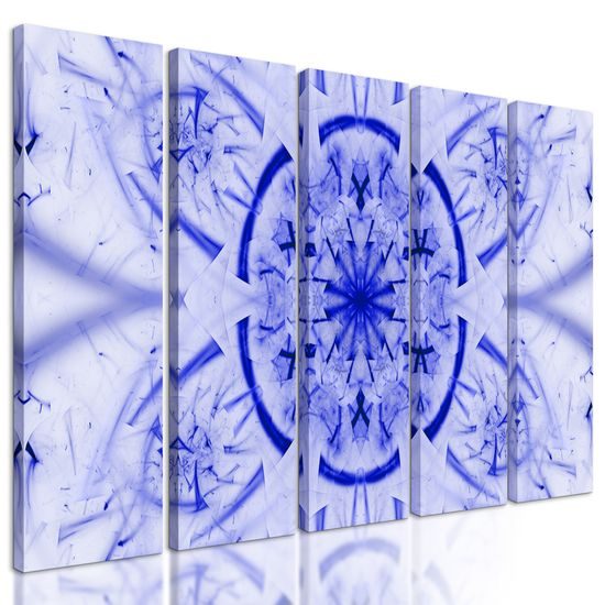 5-dielny obraz futuristická Mandala