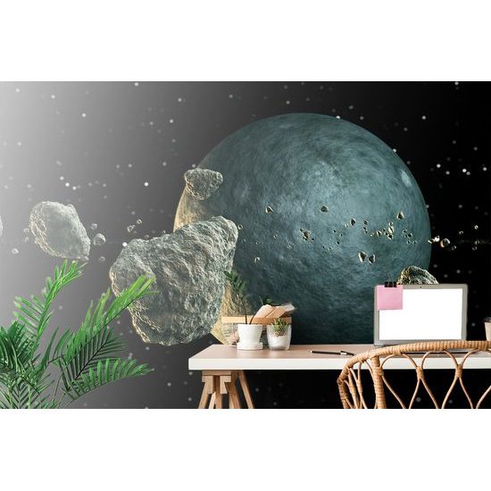 Samolepiaca tapeta meteority vo vesmíre