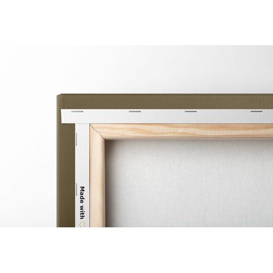 Obraz most zahalený hmlou v sépiovom prevedení