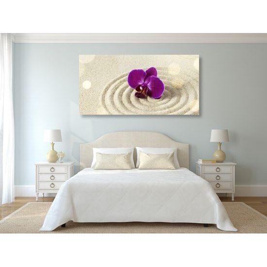Obraz orchidea v piesku
