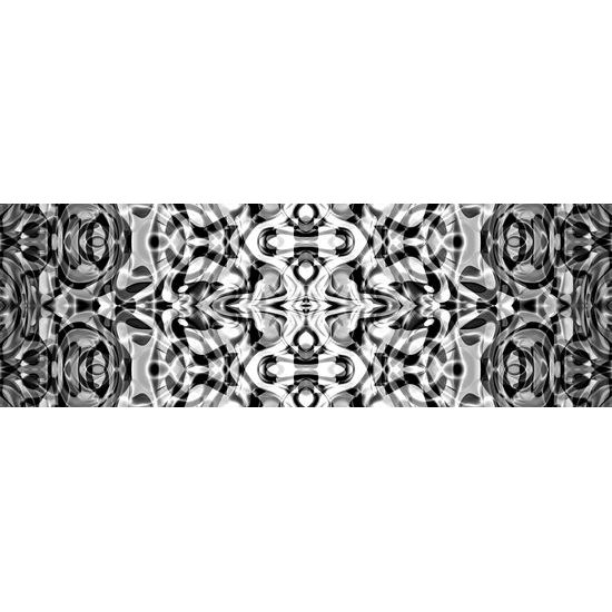 Obraz hypnotická abstrakcia v čiernobielom prevedení