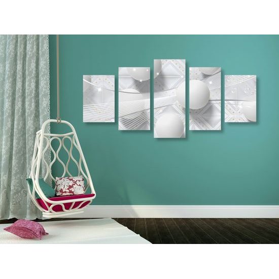 5-dielny obraz jemný luxus