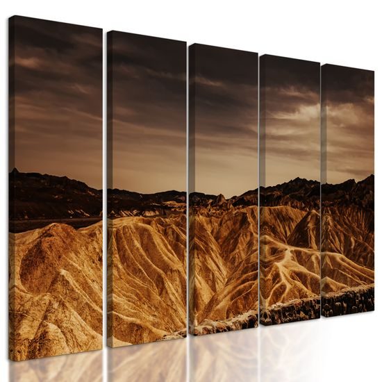 5-dielny obraz americké údolie smrti