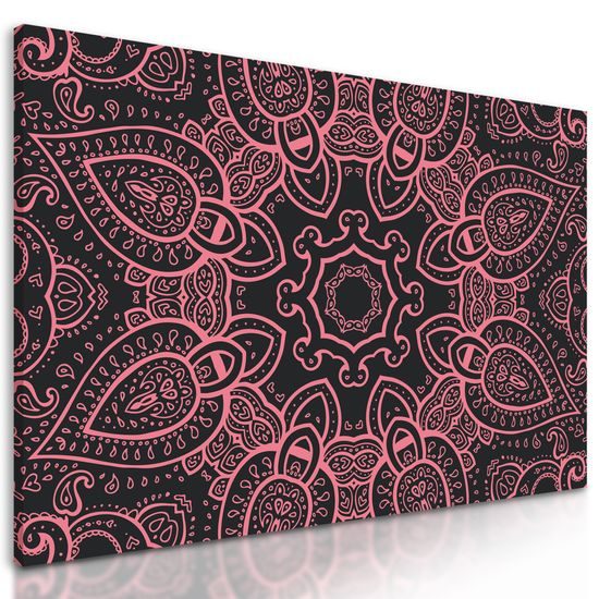 Obraz Mandala v indickom štýle v ružovom prevedení