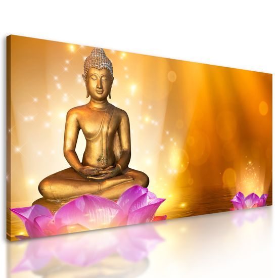 Obraz Budha v zlatom prevedení