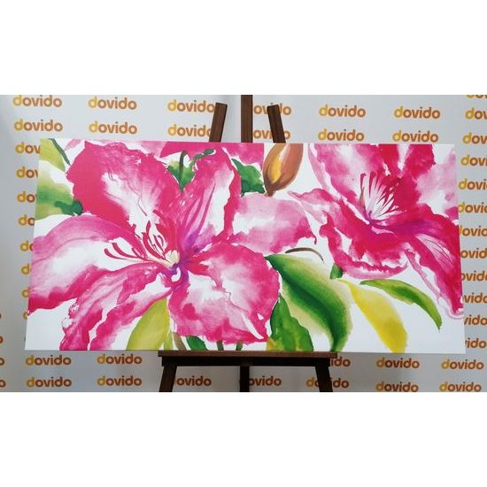 Obraz maľované kvety