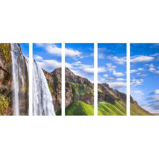 5-dielny obraz prekrásny vodopád