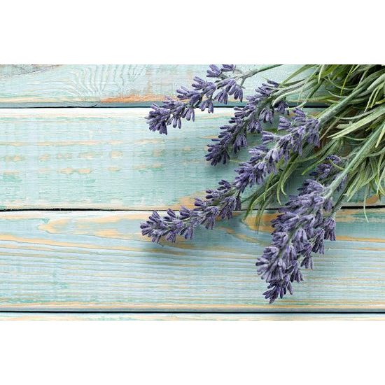 Obraz bylinky na drevenom stole