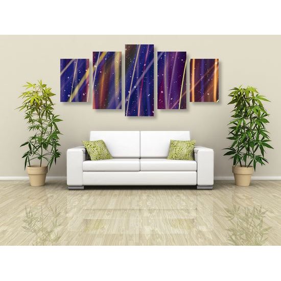 5-dielny obraz zaujímavý vesmír