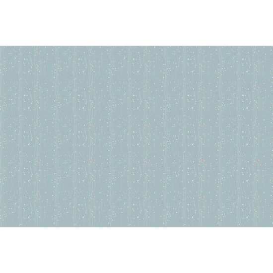 Tapeta nežná kvetinová lúka na modrom pozadí