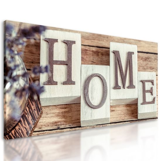 Obraz s nápisom home