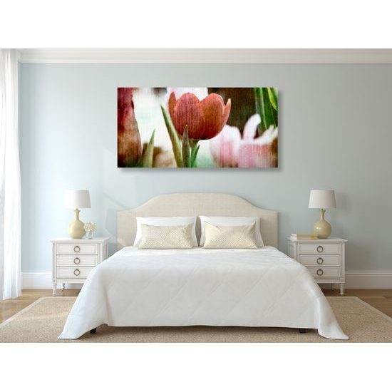 Obraz tulipán vo vintage štýle