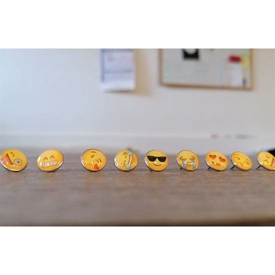 Pripínačky mix smajlíkov (10 ks)