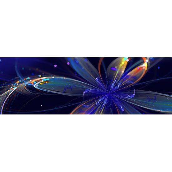 Obraz futuristická abstrakcia kvetiny