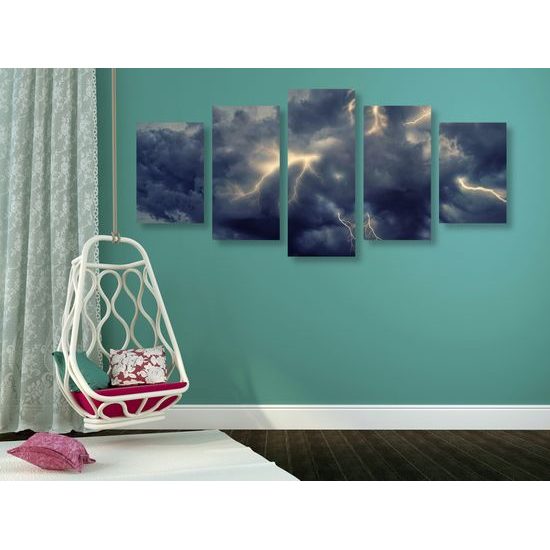 5-dielny obraz hromobitie