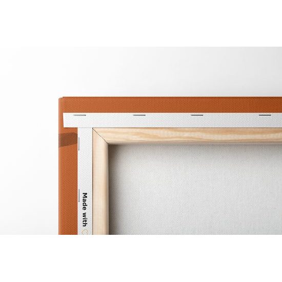 Obraz mapa sveta tvorená mnohouholníkmi v oranžovom prevedení