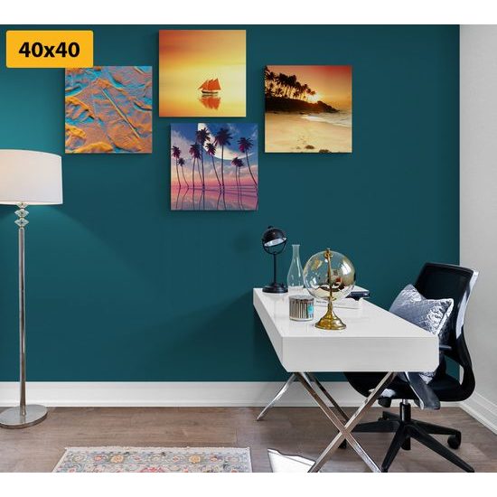 Set obrazov čarovná pláž