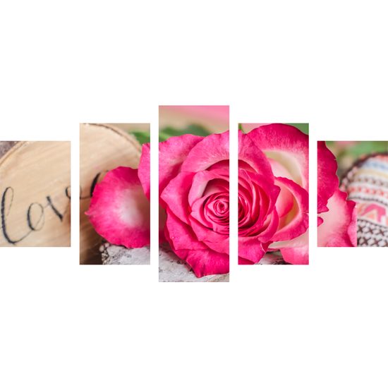 5-dielny obraz vyznanie lásky