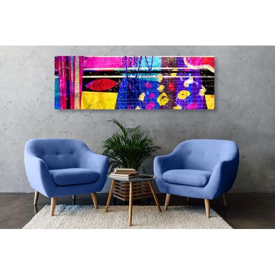 Obraz abstraktný výbuch farieb a vzorov