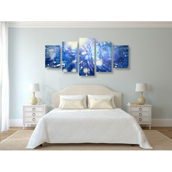 5-dielny obraz abstraktná galaxia