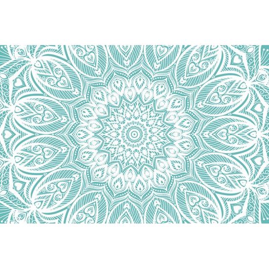 Samolepiaca tapeta nekonečná Mandala v modrom prevedení