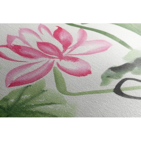 Obraz umelecká maľba v zelených farbách