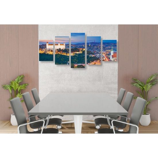 5-dielny obraz Bratislavský hrad