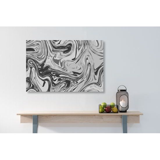 Obraz zaujimavá čiernobiela umelecká abstrakcia