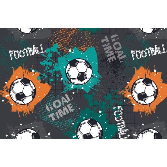 Samolepiaca tapeta futbalová lopta na zaujímavom pozadí