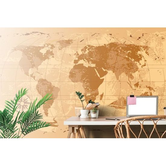 Samolepiaca tapeta historická mapa sveta