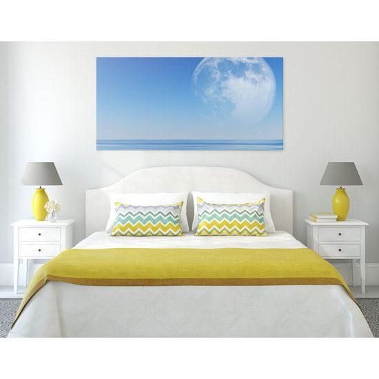 Obraz mesiac za horizontom