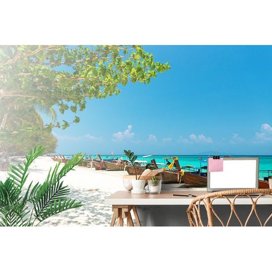 Samolepiaca fototapeta pláž na exotickom ostrove Bamboo